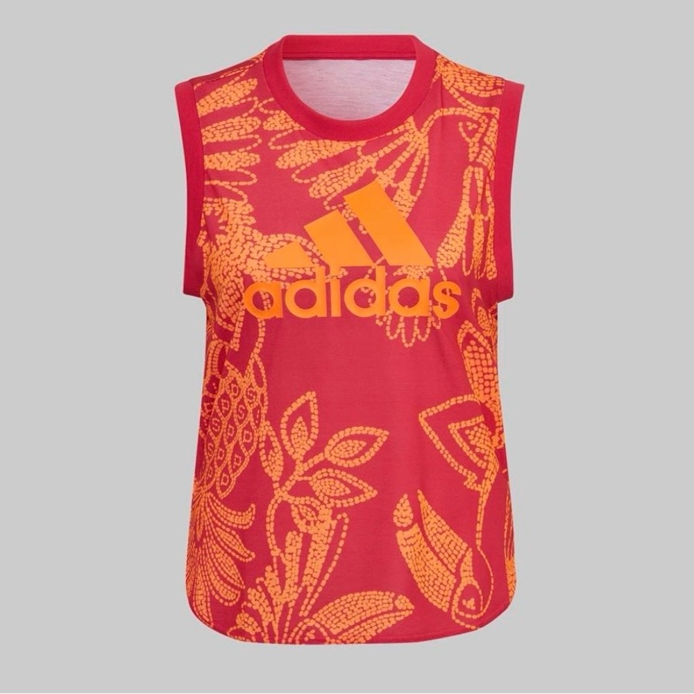 FARM Rio Red and Orange Graphic Tank Top